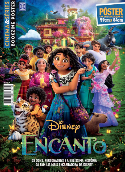 Capa da revista pôster do filme Encanto, da Disney